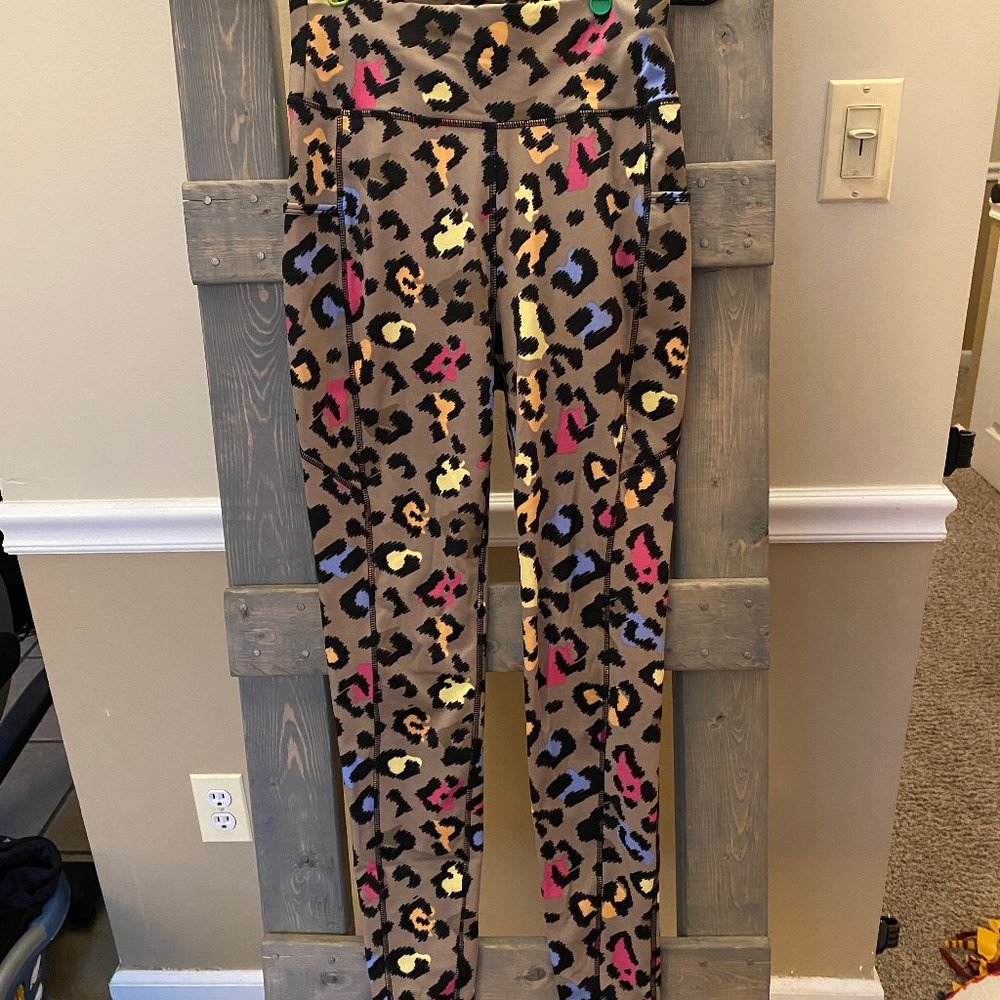 Colorful Cheetah Print Full Length Leggings